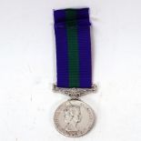 A Queen Elizabeth II General Service medal, to Jnr Tech A J Anderson RAF