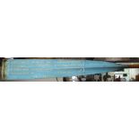 A Henley 1876 Ladies Plate Caius College Cambridge presentation oar, length approx 360cm