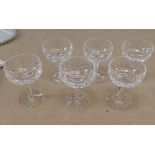 A set of 6 Waterford Crystal "Kildare" champagne glasses