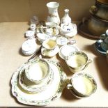 Trinket boxes including Wedgwood and Aynsley, and a Wedgwood & Co tea set