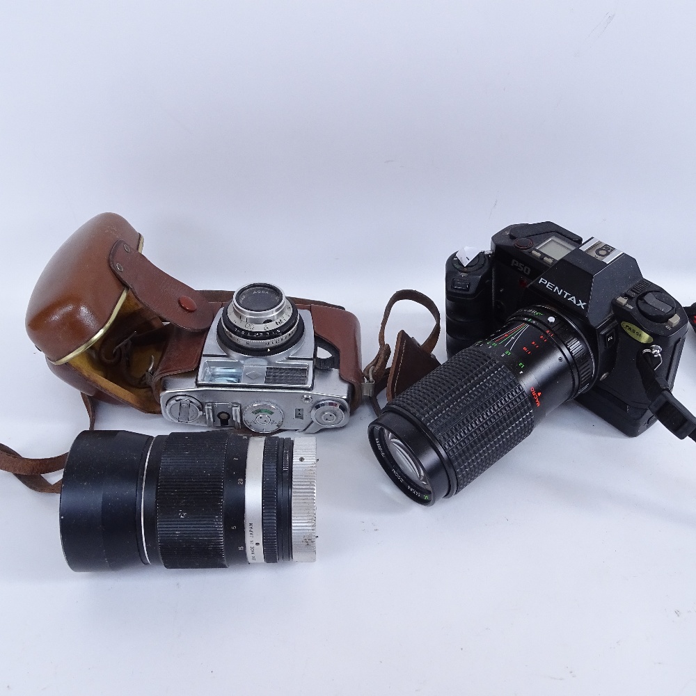 A large collection of various cameras and accessories, including Pentax, Minolta, Kodak etc - Image 3 of 3