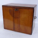 A Vintage stained pine table-top collector's chest of drawers, height 34cm