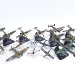 A collection of the Aviation Archive Battle of Britain 1940 model planes, including Messerschmitt,