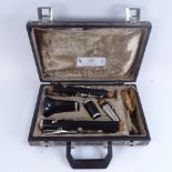 A Boosey & Hawkes Emperor clarinet, cased