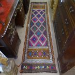 A Suzni Kilim runner, 264cm x 66cm