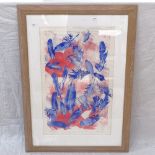 Lithograph "falling feathers", 62cm x 37cm, by Neil Drury