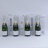 4 bottles of Pol Roger Champagne (boxed) (4)