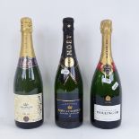 3 bottles of Champagne, including Moet (3)