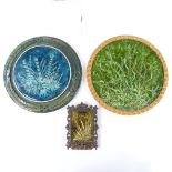 G A Macaulay, 2 similar circulars oils on board, wild flowers, 1971 and 1977, diameter 11.5", and