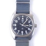 CWC - a Vintage stainless steel W10 Military Issue mechanical wristwatch, circa 1970s, ref. W10-