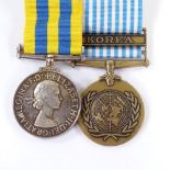 A pair of Korea Service medals, unnamed