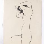 Francisco Bores, lithograph on wove paper, nude, signed in pencil, no. 34/200, sheet size 22" x 15",