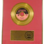 Led Zeppelin - Whole Lotta Love, original RIAA gold disc presented to Peter Grant, the band's