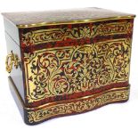 A superb quality 19th century French boulle marquetry drinks cabinet, all over tortoiseshell and