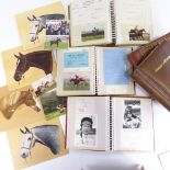 A collection of horse racing memorabilia, includes 5 albums of photographs, signatures,