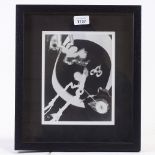 Christian Schad (1894 - 1982), Vintage abstract photograph, image 8.5" x 6.5", framed Very good