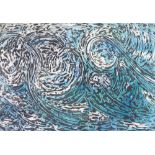 Dolf Rieser, 2 colour etchings, The Wave and Two Followers, both signed in pencil, sheet size 22"