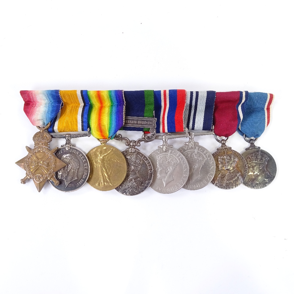 A group of 8 medals to Lieutenant/Captain Prall (surgeon), including 1914/15 Star, British War medal