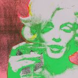 After Warhol, serigraph print, Marilyn Monroe, 10" x 10", framed Good condition