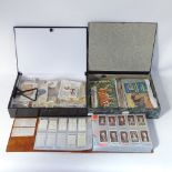 A collection of various Vintage cigarette cards, including Wills and Player's