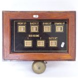 A Vintage butler's bell box, length 40cm