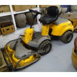 A Stiga Park Compact 16 4WD ride-on petrol lawn mower, with adjustable mowing deck, working order