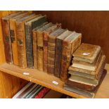 Various leather-bound books, including Rambles Around Folkestone, Stories of Old Rome etc
