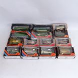 A collection of Exclusive first editions number 1:76 scale diecast model toy buses, all boxed