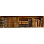 A collection of various Vintage books, including Waverley novels, Imperial Dictionary of Universal