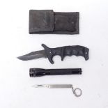 A C Schlieper folding knife, a mini Maglite torch, and a penknife (3)