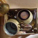 Brass pots, bellows etc