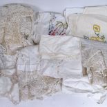 A collection of various table linen