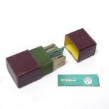 A Victorian set of Andrew Pritchard leather-cased small microscope slides, some with original