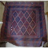 A red ground Gazak rug, 122cm x 116cm