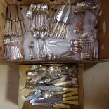 116 pieces of silver plated cutlery in Dubarry pattern, to include maker's Drakes, and a box of