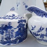 A Wedgwood bowl, teapots, Royal Albert Val D'Or teaware etc