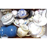 Various teaware, including Wedgewood, Mason's and Paragon