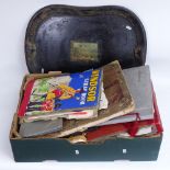 A large quantity of various scrapbooks, autograph books and ephemera, including large textile page