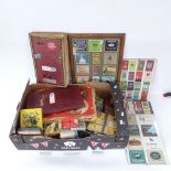 A large quantity of various Vintage matchbox labels and cards