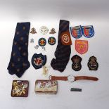 Various Boys Brigade badges and buttons, miscellaneous pins, cufflinks etc