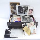 Various musical memorabilia, including jazz photographs, pamphlets etc