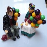 2 Royal Doulton Balloon Seller figures