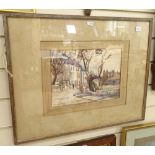 Margaret Tattersall, watercolour, All Saints Street Hastings, 20cm x 27cm, framed