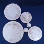 A new Royal Stafford porcelain dinner and tea service, with floral decoration
