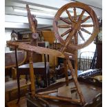 An elm spinning wheel