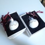 2 boxed Pandora 2018 baubles