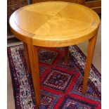 A contemporary Art Deco style lamp table, W59cm