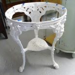 A Victorian cast-iron table base