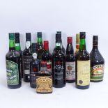 Various Port, Sherry and other liqueurs (13 bottles)