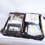 A large collection of various Royal Family stamps, coins, First Day Covers etc (2 boxes)